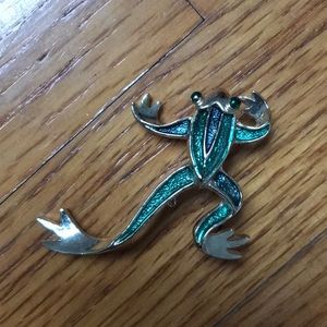 Vintage Frog Brooch